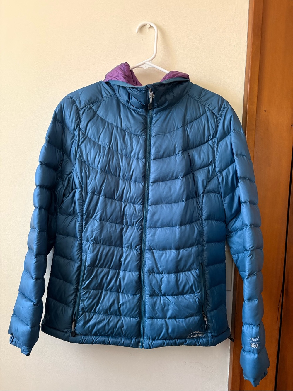L.L Bean Down Jacket Teal Blue